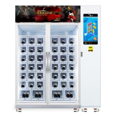 China 22inch Metal Touch Screen Wine Vending Machine With Cooling System Can Remote Control for sale