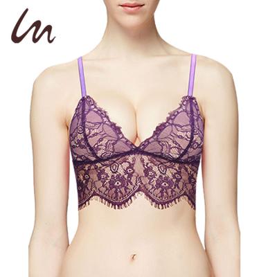 China Antibacterial Women Sexy Transparent Bra And Brief Sets Lingerie Underwear Bralette Bra for sale