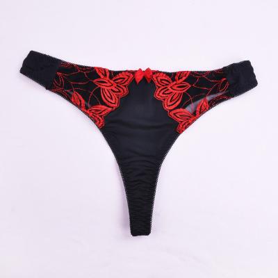 China Ladies Panties Antibacterial Embroidered Sexy Fancy Thong for sale