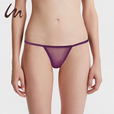 China China Manufacturers Newest Fashion Panties Girls Panties Antibacterial Large Size Transparent Thong G-String Sexy Lingerie for sale