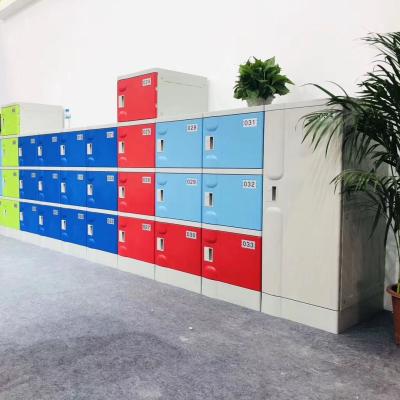 China Utilities Wholesale Five Tier Durable Non To Rust High Density ABS School Lockers Plastic for sale