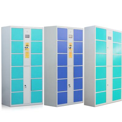 China Smart Electronic Locker Storage Systems 12 Door For Parcel Delivery ST809 for sale