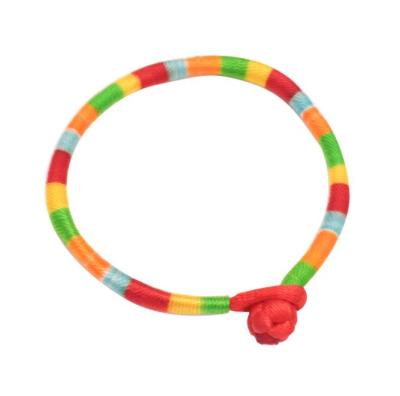 China Fashionable Children's Colorful Kid's Handmade Rope Bracelet Anklet Holiday Winding Knitting Knitting Jewelry for sale