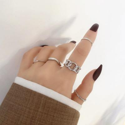 China Euramerican Silver Originality Cold Wind Fashionable Ring Metal Female Individual Character Ring for sale