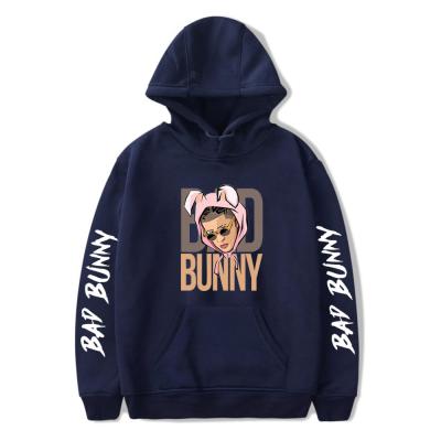 China Hooded Fleece Jacket Bad Bunny Puerto Rico Sweater Casual Couples Single Border Breathable Fleece for sale