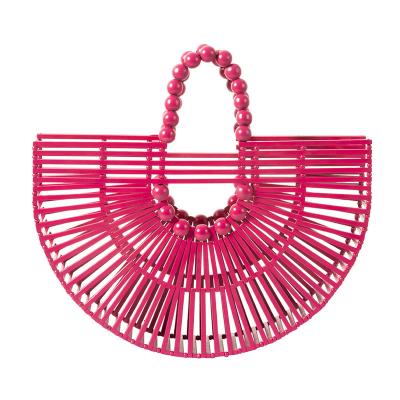 China High Quality PORTABLE Style Women's Mini Summer Beach Bamboo Handbag for sale