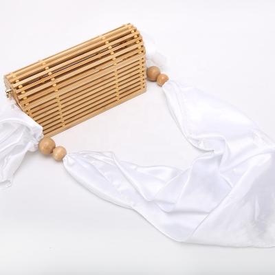 China Eco-Friendly Bamboo Cosmetic Bag Fabric Shoulder Belt for sale