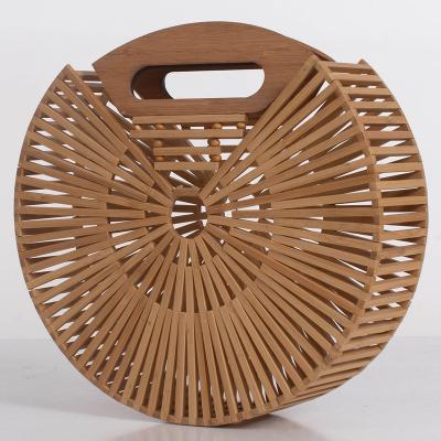 China Large Size Eco-Freindly Round Eco-Friendly Bamboo Handbag for sale