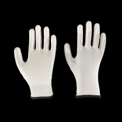 China Wholesale RTS Anti-Static White Coating White PU Coated Gloves for sale