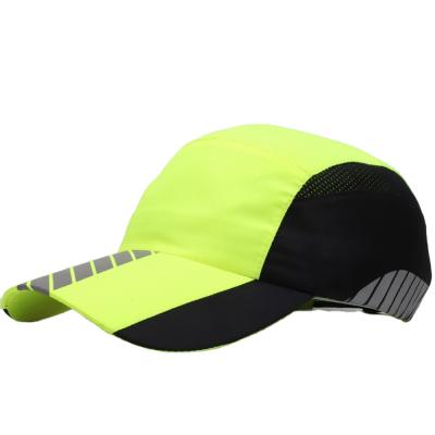 China COMMON High Visibility Cloth Hat 6 Panel Casual Sport Reflective Hat for sale