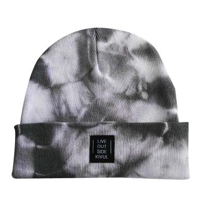 China New Image Style Custom Fashion Embroidered Knitting Winter Warm 100% Cotton Beanie Hat for sale