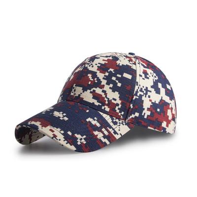 China 100% Cotton China Manufacture Cheap Camouflage Military Hat Digital Camouflage Custom Red Baseball Cap for sale