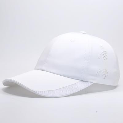 China COMMON Wholesale Custom Polyester Golf Sport White Baseball Caps For Mens Womens OEM Advertising Hats With Print Embroidery Logo for sale