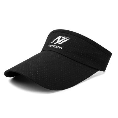 China Custom Hot Polyester Mesh Sun Visor Hat Cheap Image Sale Sport Black Sun Visor Hat for sale