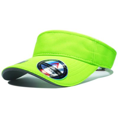 China Custom Tennis Sweat-absorbent Neon Image Sunvisor Sports Sun Visor Covers Golf Hats for sale