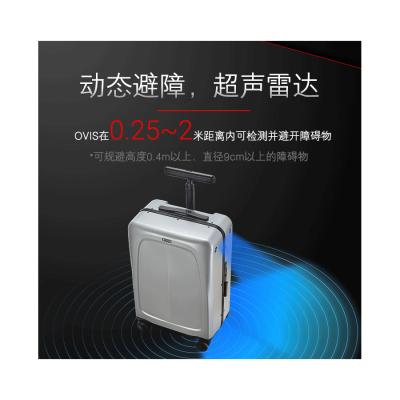 China Ovis Vision ABS Smart Auto Side Following Trunk Remote Control Photo Taking Trunk Self Obstacle Avoidance Trolley Case 20 for sale