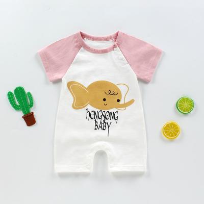 China New Comfortable Breathble Summer Baby United Clothing, Hate Baby Pure Cotton Short Sleeve Thin Newborns Rising Clothes for sale