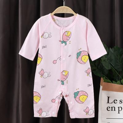 China Baby rising Breathble 2023 new test clothing summer cotton comfortable connective thin cotton, haha, long-sleeved air-conditioned pajamas for sale