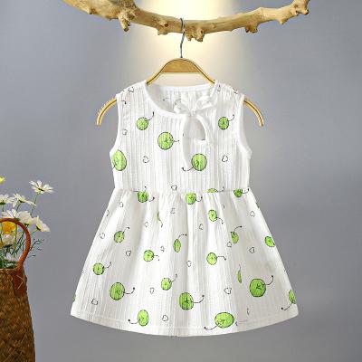 China Hot Washable - Selling Girl's Crushed New Baby Girl's Slim Skirt Floral Dress Style Vest Skirt Summer Foreign Cute Clothes for sale