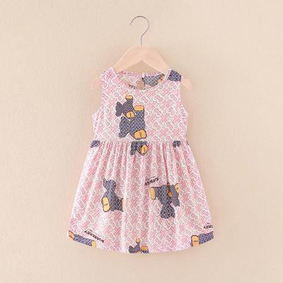 China Plus Size 2023 Hot - Selling Floral Children's Dress Baby New Suspender Summer Dress Girls Cotton Vest Skirt Female Children's Skirt for sale