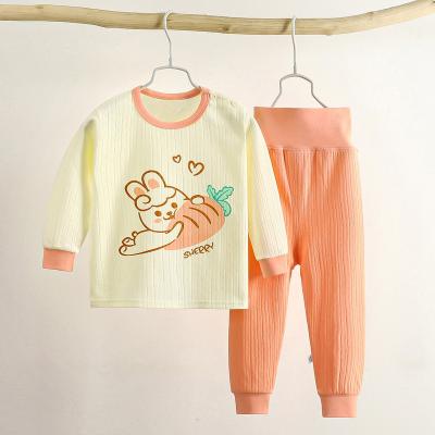 China Vintage Boutique Boy Clothing Pure Cotton 2 Piece Girl Pajamas New Style for sale