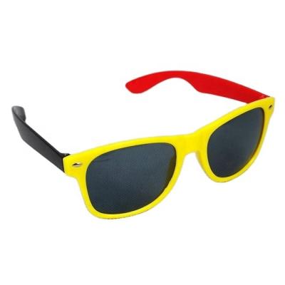 China PC+AC WK2022 Belgium color fan sunglass Belgium flag glasses for sale