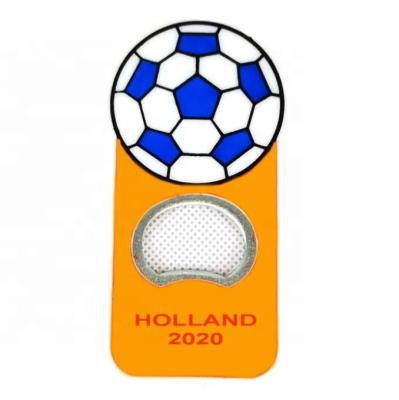 China WK2022 Sustainable Football Bottle Opener Holland Football Dutch Beer Opener for sale