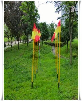 China Plastic Metal Handle Football Soccer Field Corner Flag Marker for sale