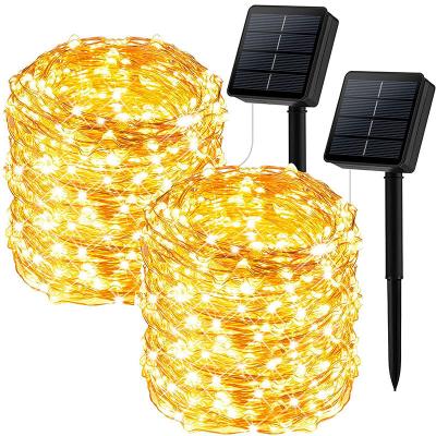 China Holiday/Party/Wedding/Home Waterproof 30m Outdoor Decoration 20m 8 Modes Twinkle Holiday Lighting Led Solar String Fairy Lights For Garden Christmas Party Decoration for sale