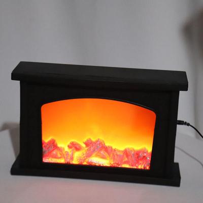 China USB LED Fireplace Flame Lamp or Battery Operated Simulation LED Fireplace Flame Flickering Lamp for Holiday Christmas Decor for sale