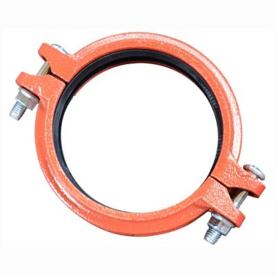 China Ductile Iron Pipe Groove Lock Fittings High Pressure Coupling Equal for sale