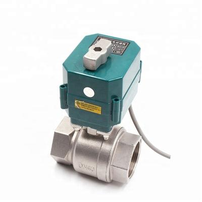 China General Electric Stainless Steel Ball Gas Solenoid Motorized Valve With NPT BSP Manual Water Valve for sale