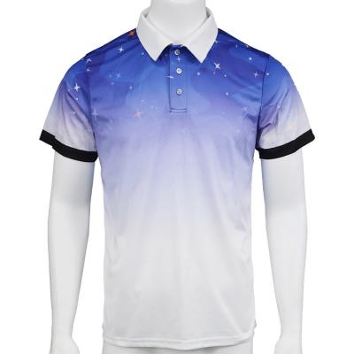 China QUICK DRY T Shirts Golf Polo Shirt Custom Printing Pattern All Size for sale