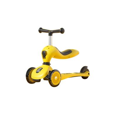 China Environmental Protection Polyurethane (PU) 2 in 1 High Quality Children's Scooter Hand Push Pedal Scooter Exercise Balance for sale