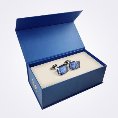 China Custom Handmade Factory Cufflink Box Cufflink Gift Box Cufflink Packaging Box With Printing for sale