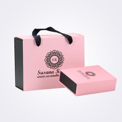 China OEM/ODM Folding Folding Box Logo Rose Paper Custom Handmade Gift Box Foldable Packaging Box With Logo for sale