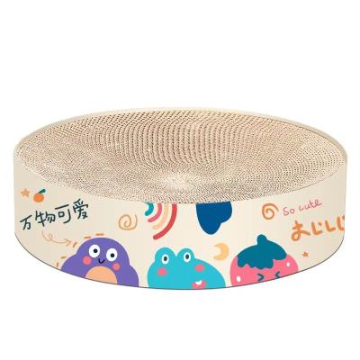 China Sustainable Popular Round Cat Products Bowl Shaped Cat Nest Grab Bowl Corrugated Paper Cat Grab Plate for sale