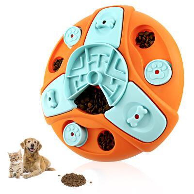 China Sustainable Fun Meal Time Pet Puzzle Game Intelligence Improving Supplies Food Dish Dispensing Slow Feeding Bowl For Dogs for sale