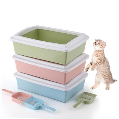 China TC4202 Tray Cat Toilet Kit Cat Litter Scoop And Cat Pet Supplies Self Care Products Pet Bin for sale