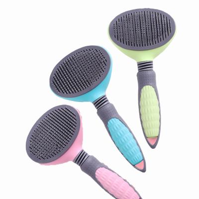 China Viable Quick Clean Pet Dematting Grooming Tools Hair Remove Coarse Brush Needle Pet Comb For Dog Cat for sale