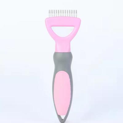 China Viable Wholesale Open Knot Sweep Stainless Steel Pet Beauty Cleaning Tool Cat Dog Hair Removal Comb for sale