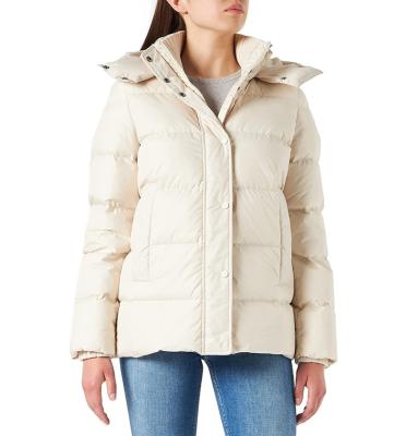 China Anti-wrinkle OEM women down jacket custom made high quality fashion filled quilted women's stripper coat for sale