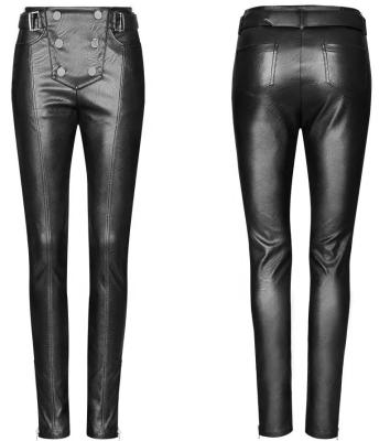 China Personality QUICK DRY custom fashion factory pu leather pants clothes high quality skinny pants for sale