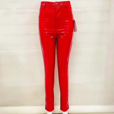 China High Quality QUICK DRY Custom Made Fashion Factory OEM PU Leather Pants Personality Clothes High Quality Trousers for sale