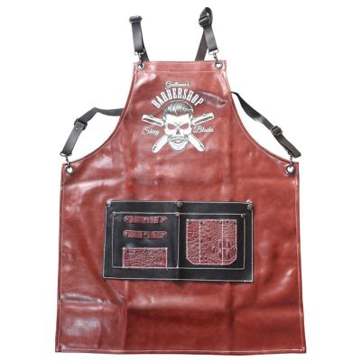 China High Quality Leather Salon Hairdresser HAIR Eco-friendly And Fashion USTAR Waterproof Apron for sale