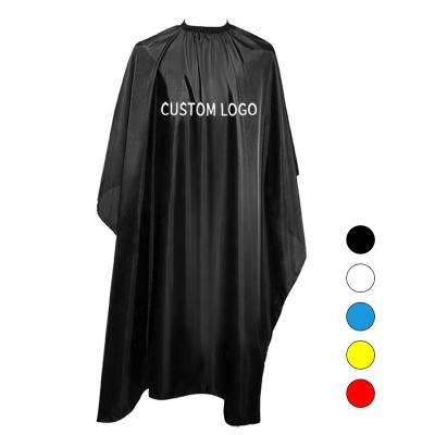 China Custom logo moq eco-friendly/waterproof low Ustar barber caps black haircut salon cape for sale