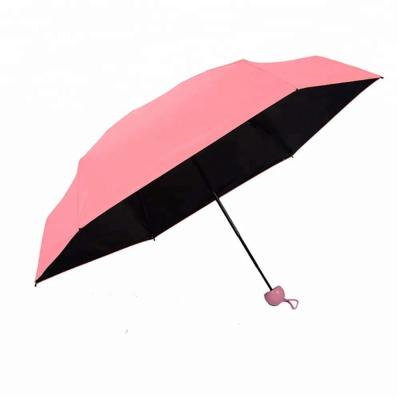 China Minimalist OEM Logo Anti Mini Wind Proof Female Small UV Foldable Umbrellas for sale