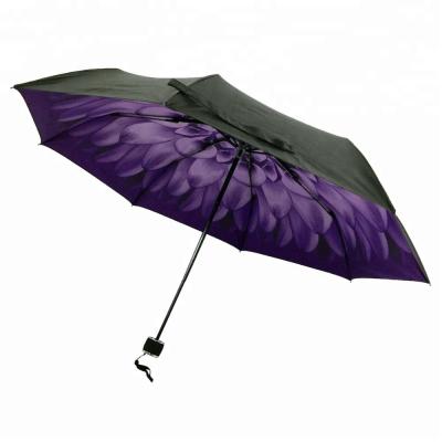 China Minimalist Custom Design Digital Printed Sun Umbrella for sale