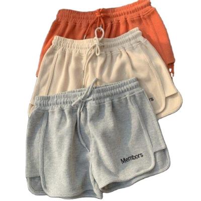 China Sustainable Sports Shorts Summer 2022 New Elastic Drawstring Women Shorts for Girls Female Lady Casual Slim Hot Short Pants custom for sale