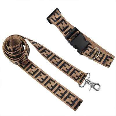 China Factory Price Designer Stocked Wholesale Custom Pet Collars Pet Dog Leash Harness for sale